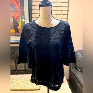 Banana Republic lace blouse.